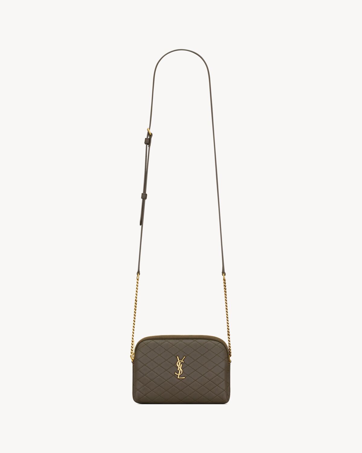 YSL Gaby Zipped Pouch in Quilted Lambskin - Image 1